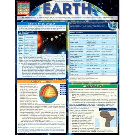 Barcharts Earth Quickstudy Easel 9781423219576